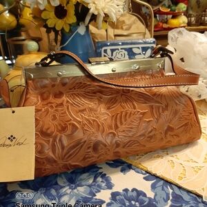 Patricia Nash Ferrara Frame Handbag